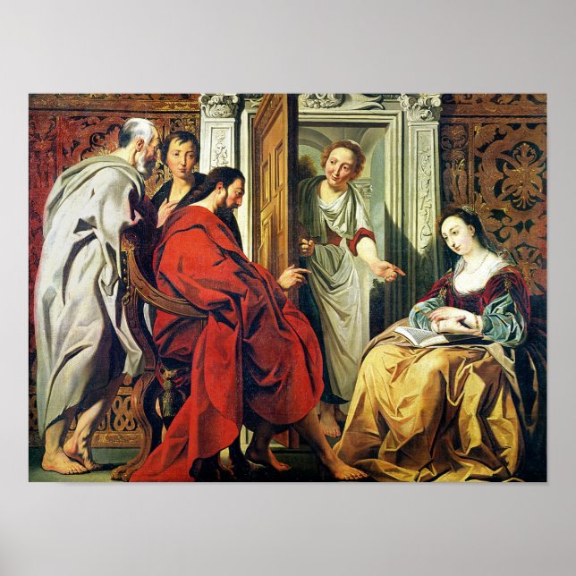 Affiche Christ à la Maison de Marthe et Marie de Béthanie (Devant)