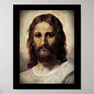 Affiche Christ avec les yeux compatissants