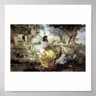 Affiche Christ avec Martha et Maria vers 1886