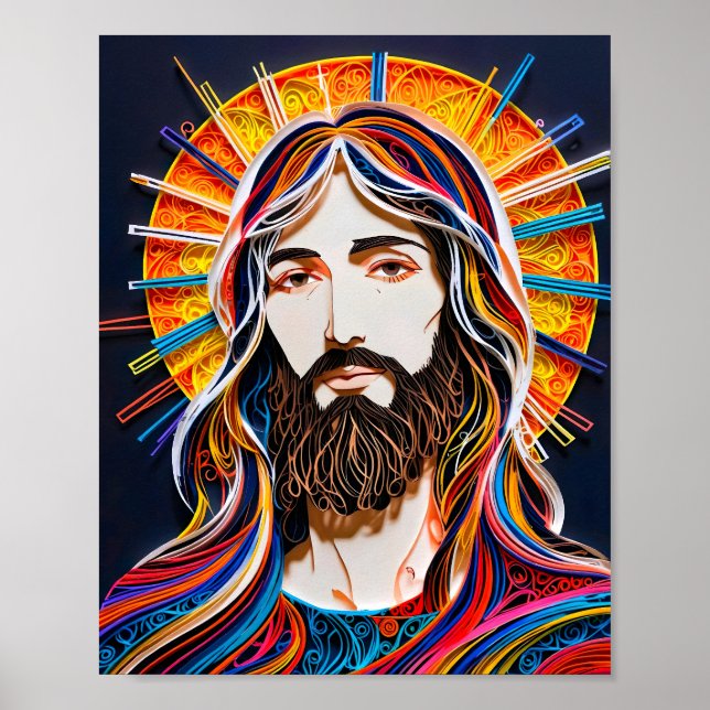 Affiche Christ coloré (Devant)