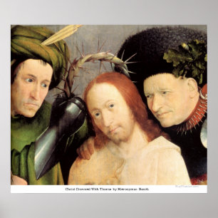 Affiche Christ couronné d'épines par Hieronymus Bosch