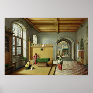 Affiche Christ dans la Maison de Martha et Marie