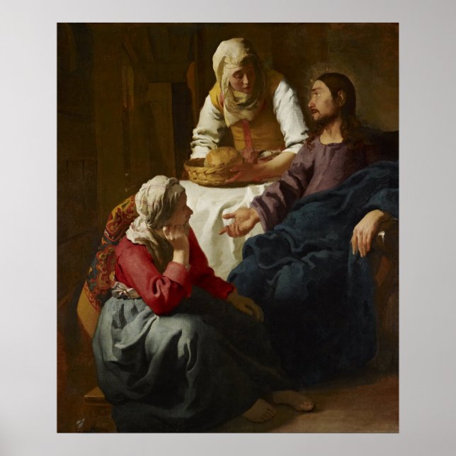 Affiche Christ dans la Maison de Martha & Marie (Devant)