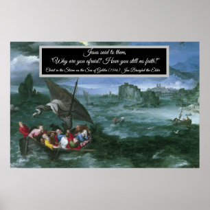 Affiche Christ dans la tempête