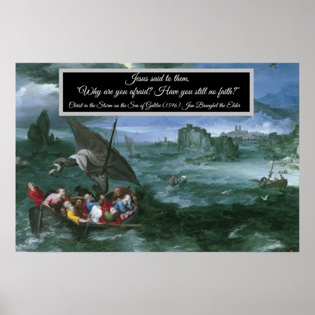 Affiche Christ dans la tempête (Devant)