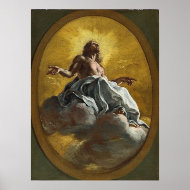 Affiche Christ en gloire par Giovanni Battista Gaulli (Devant)