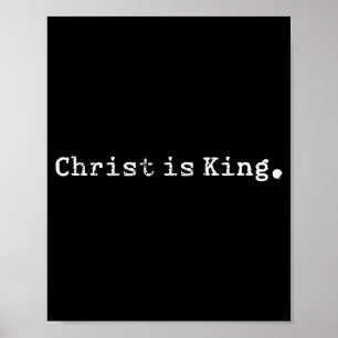 Affiche Christ est roi Jésus catholique chrétien chrétiens