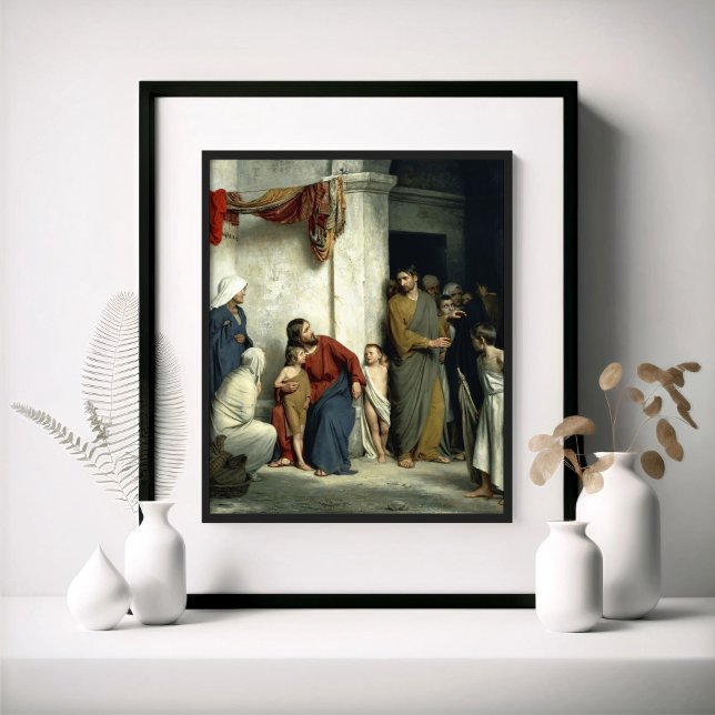 Affiche Christ et les enfants (Créateur téléchargé)