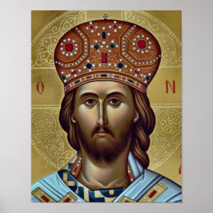 Affiche Christ le roi orthodoxe Icône chrétienne Imprimer