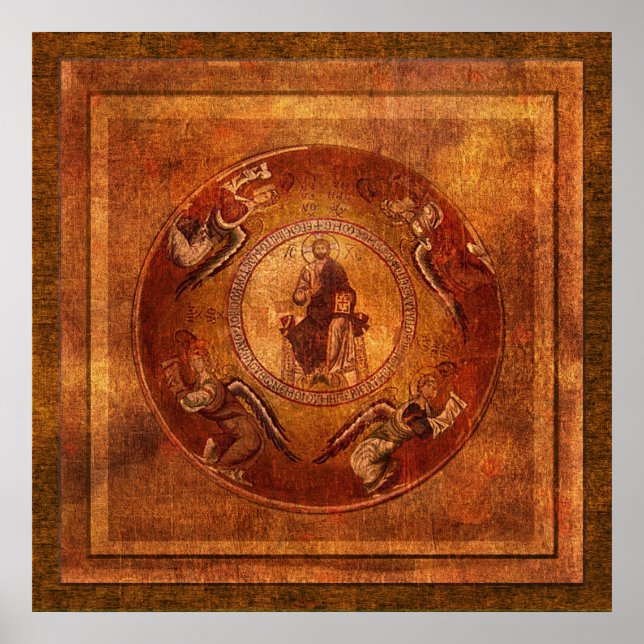 Affiche Christ Pantokrator Iconographie chrétienne (Devant)