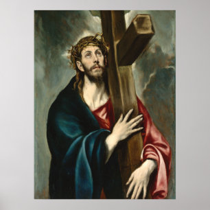 Affiche Christ portant la Croix, El Greco Religieux