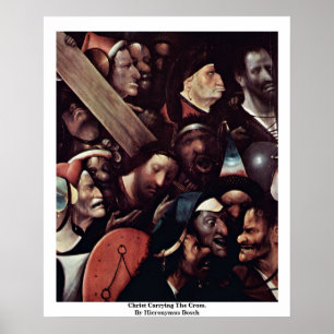 Affiche Christ Portant La Croix. Par Hieronymus Bosch