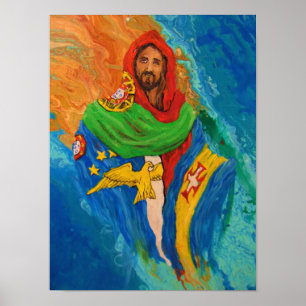 Affiche Christ pour le Portugal