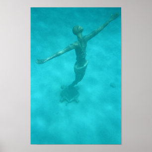 Affiche Christ sous-marin