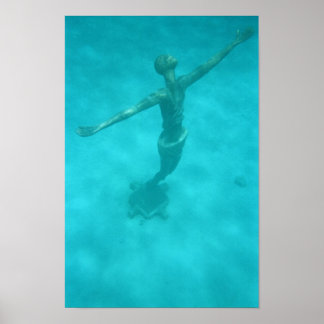 Affiche Christ sous-marin