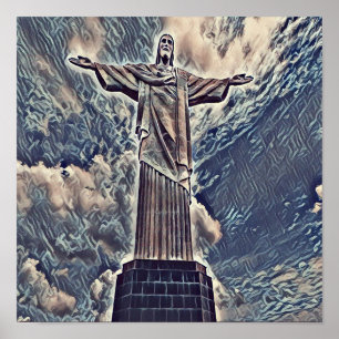 Affiche Christ the redeemer statue