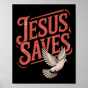 Affiche Christan Jésus économise Premium