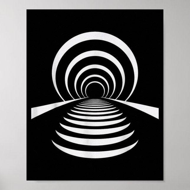 Affiche Christian Afterlife Illusion Tunnel Retro Abstract (Devant)