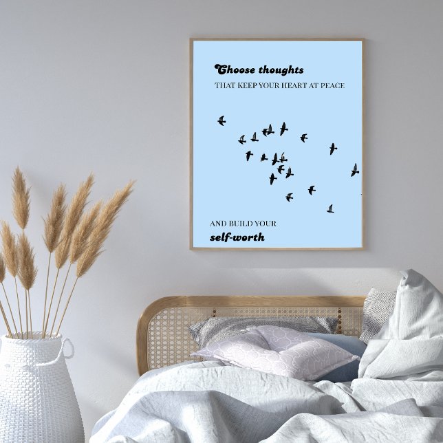 Affiche Christian Anxiety – Metanoia Sky Edition (Christian wall art to renew your mind and bring God’s peace into your home.)