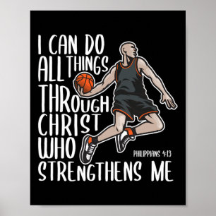 Affiche Christian Athlete Sketal Philippians Bible Christ