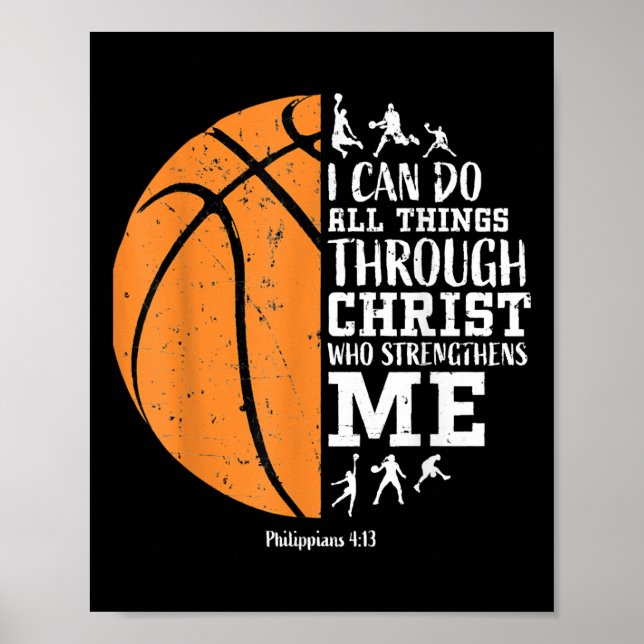 Affiche Christian Basketball S Hommes Garçons Enfants Gif  (Devant)