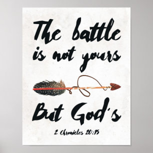 Affiche Christian Battle Wall Art   Décor Art-Décor Écritu