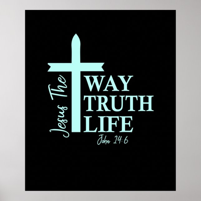 Affiche Christian Bible Verse John (Devant)