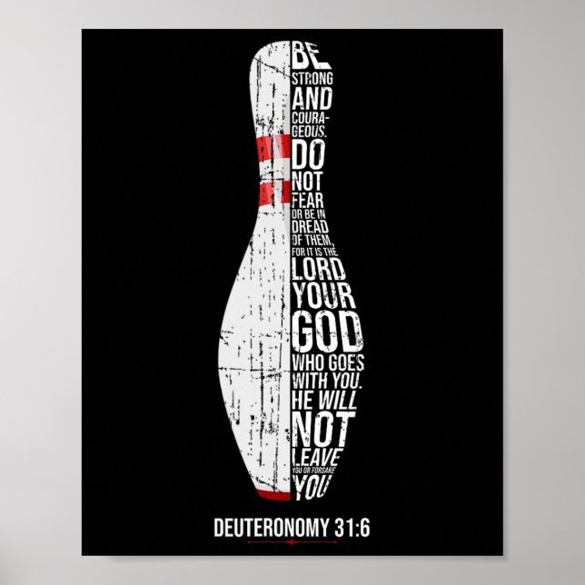 Affiche Christian Bowling Deuteronomy 316 Faith Christiani (Devant)