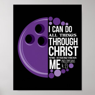Affiche Christian Bowling Funny Cadeau d'équipe personnali
