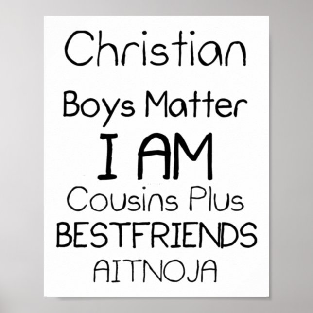 Affiche Christian Boys I Am Cousins Plus Best Friends Aimo (Devant)