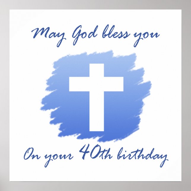 Affiche Christian Cadeaux du 40e anniversaire (Devant)