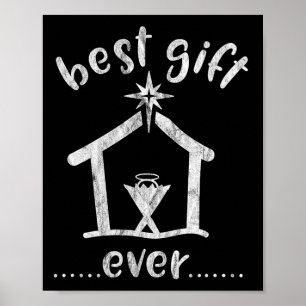 Affiche Christian Christmas Meilleur cadeau Ever Jesus His