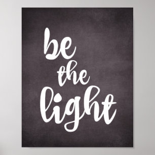 Affiche Christian Citation Inspiration : Soyez la Lumière