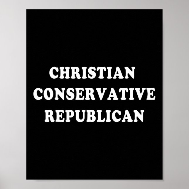 Affiche Christian Conservative Republican  (Devant)