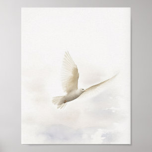 Affiche Christian Dove Aquarelle Art Imprimer