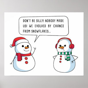 Affiche Christian Faith Apologtics Snowman - Noël