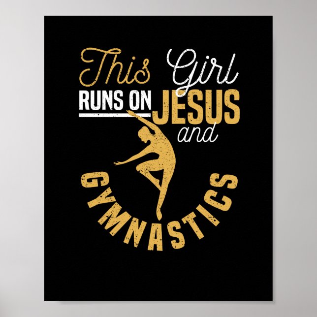 Affiche Christian gymnast This girl runs up (Devant)