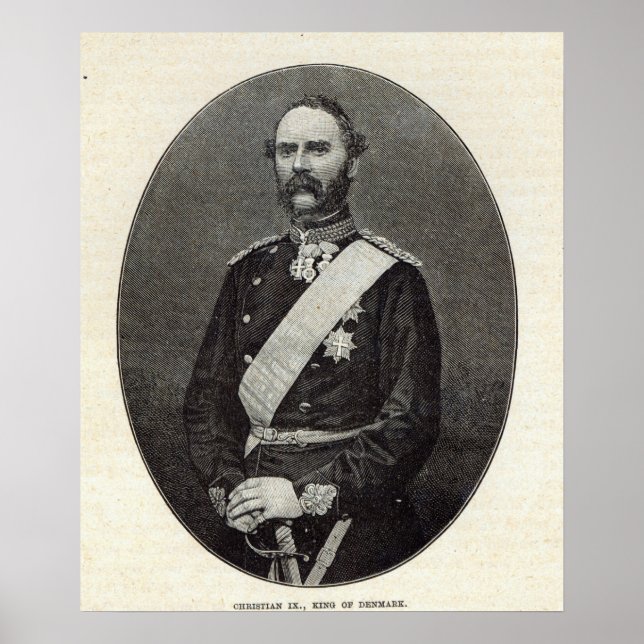 Affiche Christian IX, roi du Danemark (Devant)