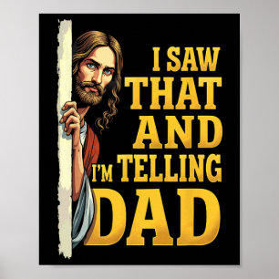 Affiche Christian Jésus J'ai vu que je dis à papa 1