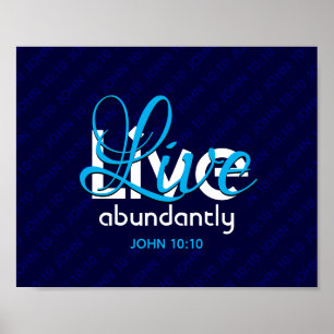 Affiche Christian JOHN 10:10 LIVE ABONDAMMENT Bleu