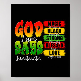 Affiche Christian Melanin Histoire Noire Dieu Dit Que Je S
