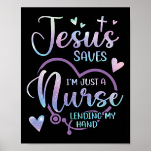 Affiche Christian Nurse Jésus