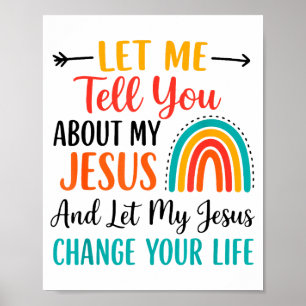 Affiche Christian Rainbow Laissez-moi vous parler de mon J