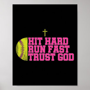 Affiche Christian Softll, Frappez Fort Courez Vite Faites