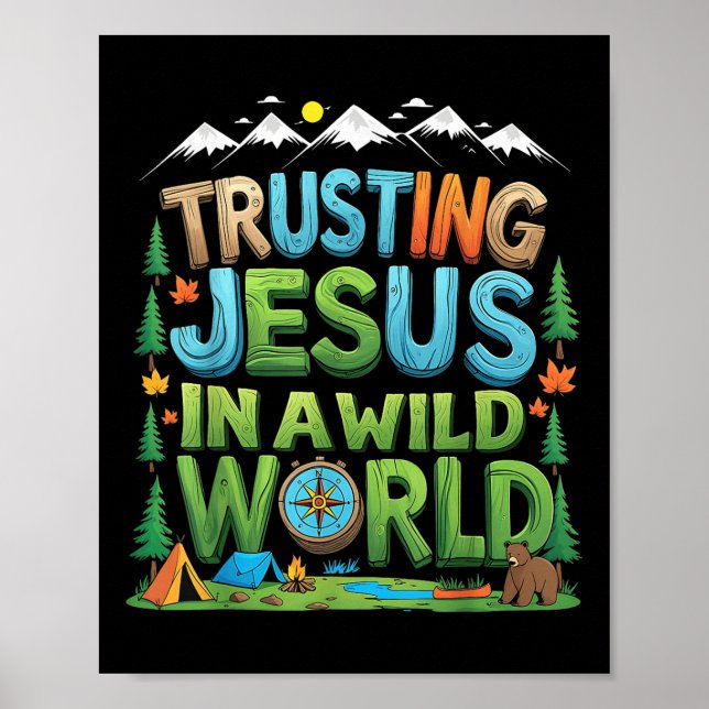 Affiche Christian Summer Vrai North Vbs 2025 Trusting Jesu (Devant)