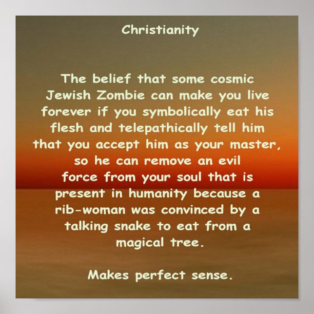 Affiche christianisme (Devant)