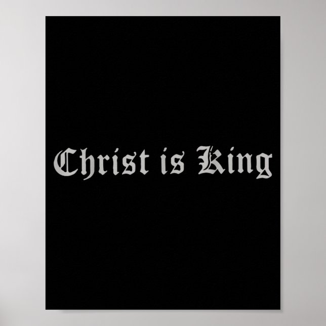 Affiche Christianisme Christ est Roi Jésus Cathol (Devant)