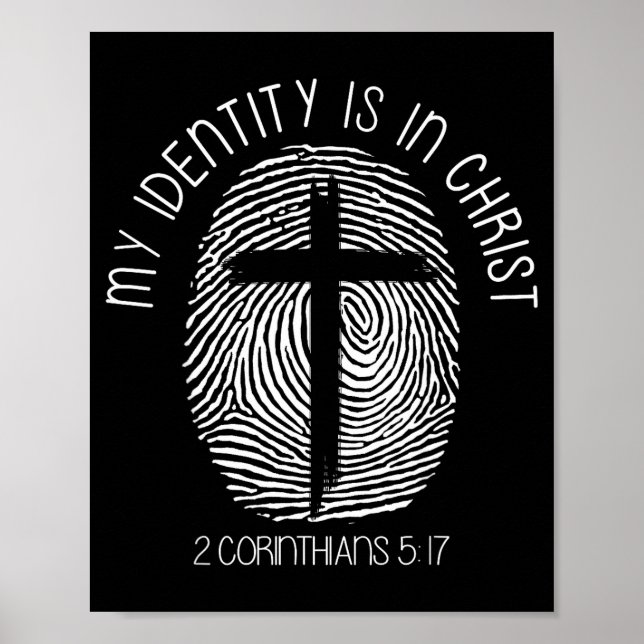 Affiche Christians My Identity Is In Jesus Christ Bible Fa (Devant)