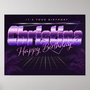 Affiche Christina Nom Prénom Date de l'affiche
