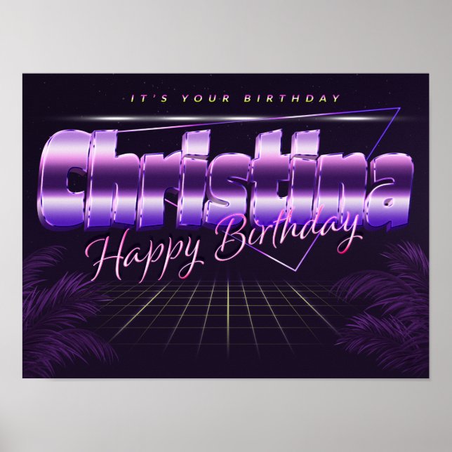 Affiche Christina Nom Prénom Date de l'affiche (Devant)